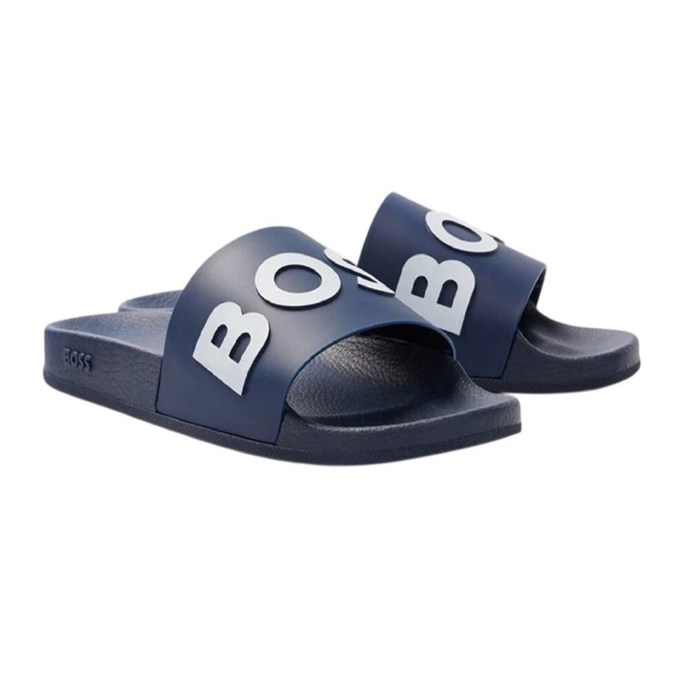 Boss Womens/Ladies Logo Sliders / Dark Blue